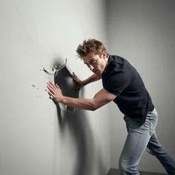 aaron kyro splats into the wall