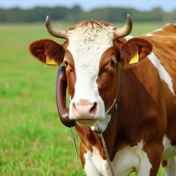 cow talking on the phone