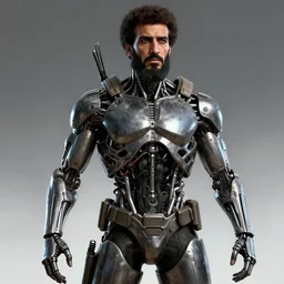 saddam hussein as t - 8 0 0 terminator, unreal engine, concept art, artstation, highly detailed render