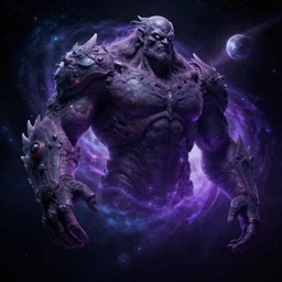 a celestial giant in space, character design, concept art, deep colours, trending on art station, unreal engine 5