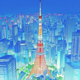 anime city lineart, flat color, synthwave, tokyo futuristic and clean, hyper realistic, straight lines 8k hdr pixiv dslr photo by Makoto Shinkai ilya kuvshinov and Wojtek Fus, digital art, concept art,