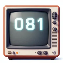 vaporwave microphone game, old monitor, 1 9 8 1