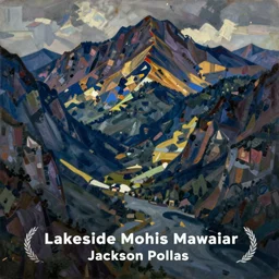 lakeside mountains, by jackson pollock