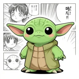 kawaii manga yoda
