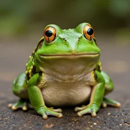 portrait frog dog
