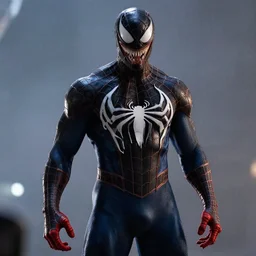movie still of venom wearing spider man's suit from spider man （ 2 0 0 2 ）