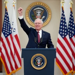 alf as president of the united states giving his victory speech
