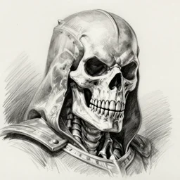 j scott campbell!!! pencil sketch by j scott campbell close up headshot of skeletor in the style ofj scott campbell