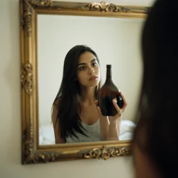 inside a mirror