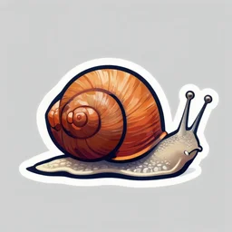 professional smooth illustration of !iconic sports logo! of a snail