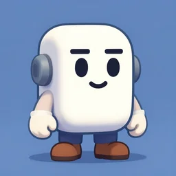 stylised simplified exaggerated avatar character for a game, character design, playful, fun, game art