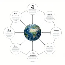 a spiritual clean diagram aboriginal about selk ´ nam and the earth, muy definido, with lines interconnecting situations, clean design,, minimal design, free spaces, by goya 2 4 0 0 dpi