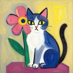 flower cat picasso