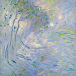 a random pattern in style of claude monet