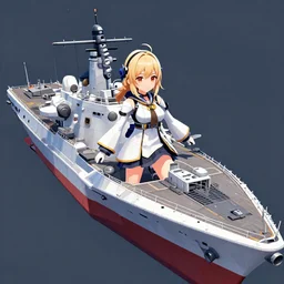 Northern Princess Abyssal Aviation Battleship (Installation), character from Kantai Collection in vrchat.