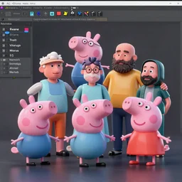 blender, octane render, troiti, vitorugo, hernan zunig, mateus 9 5, carlos ortega elizalde, ahmad merheb, peppa pig, digital painting, artstation, concept art, smooth, sharp focus, illustration,