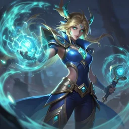 yuumi league of legends wild rift hero champions arcane magic digital painting bioluminance alena aenami artworks in 4 k design by lois van baarle by sung choi by john kirby artgerm and greg rutkowski and magali villeneuve mage fighter assassin