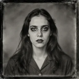 tintype photo of a creepy