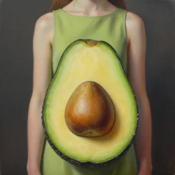 highly detailed oil painting | very intricate | cinematic lighting | award - winning | avocado dress design | by roberto ferri, by tom bagshaw, by j. c. leyendecker and klimt, american romanticism, by austin osman spare, artstation, cgsociety, official art, octane