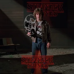 Stranger Things directed by John Hughes, 80s movie trailer still image, 35mm grain, panaflex