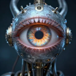 The all-seeing galactic eye, biomechanical, sci-fi