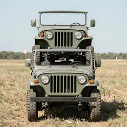 A Jeep Willys with 3 levels