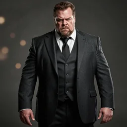 Grungy studio portrait of Bane from the movie The Dark Knight Rises (2012) as a big guy for you, fully clothed, highly detailed, bokeh, 90mm, f/1.4