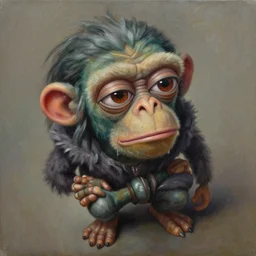 highly detailed oil painting, masterpiece portrait bored ape nft, fantasy character portrait, dynamic pose, above view, top lighting, realistic shaded, perfect face