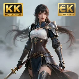 character design, beautifull female warrior, fantasy style clothing, anime key visual, official media, illustrated by wlop, extremely detailed, 8 k, trending on artstation, cinematic lighting, beautiful, mist, photorealistic, octane render, unreal engine, hyper detailed, volumetric lighting