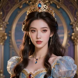 wonderful princess, beautiful face, hyper detailed, background intricate and detailed, ornate 8 k gorgeous intricate detailed, octane render, cinematic colours