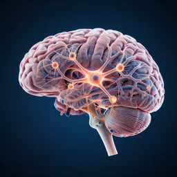connections of neurons inside the brain
