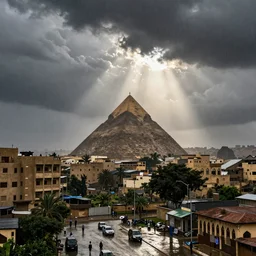 heavy monsoon rain in cairo