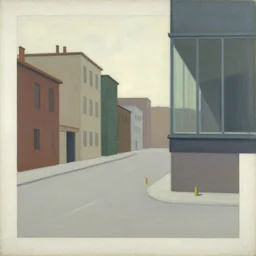 illustration of a 2 0 8 0 city scene by shaun tan, clean, emptyness, torn paper decollage, graphic novel, oil on canvas by edward hopper, ( by mattias adolfsson ), by moebius