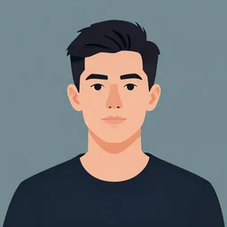 stability a male portrait, a simple vector based illustration, by ross tran, artgerm