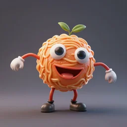 the flying spaghetti monster, 3 d octane render, trending on artstation, edu souza