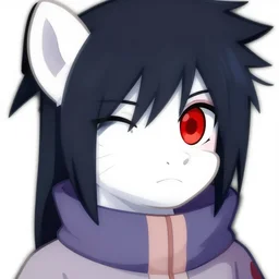 Sasuke Uchiha as a My Little Pony, sharingan eye, trending artstation, cgsociety, 4k