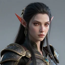 Warrior elf portrait Octane render, Hyperrealism, 8k, HD,Cinematic, ArtstationHD