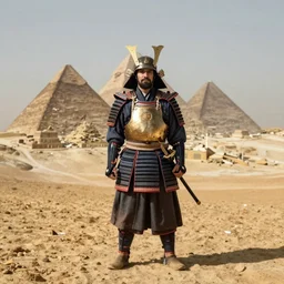 persian samurai, egyptian landscape, 1 9 th century