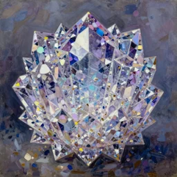 crystal, intricate oil painting by greg rutkowski, trending on artstation