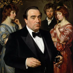 a beautiful painting of l danny devito by john everett millais and dante gabriel rossetti and john collier and john william waterhouse, preraphaelite, detailed, trending on artstation, hd, masterpiece