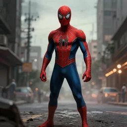 spider-man suit concept art for a grittier adaptation, mexico city