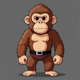 a monkey man in the style of the gorillaz