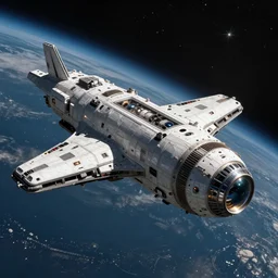 industrial humanity spaceship, deep space exploration, mysterious, ultrarealistic, cinematic lighting, 4k, widescreen ratio, trending on Artstation, Cgsociety