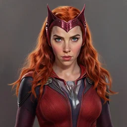 aaron taylor johnson as scarlet witch. digital painting, detailed, 8 k, trending on artstation, smooth, sharp focus artwork by mark arian, artgerm, mark keathley, greg rutkowski