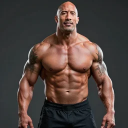 dwayne johnson, realistic, 8 k, extremely detailed, cgi, trending on artstation, hyper - realistic render, 4 k hd wallpaper, premium prints available, by greg rutkowski