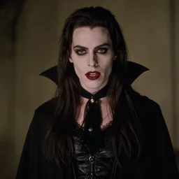 candid photo of riley reid as a gothic vampire in the 1 9 9 0 s, 4 k photorealistic