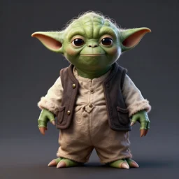 yoda gangster character art hd full body detailed