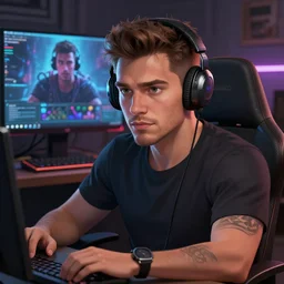 streamer adin ross digital art 4 k detailed super realistic