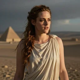kristen stewart as hypatia of alexandria, photograph, realistic