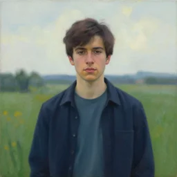 a portrait of a character in a scenic environment by Allan Pollack